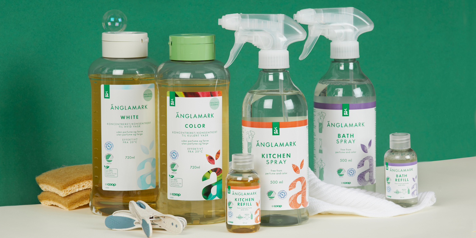 Rengjøringsprodukter fra Änglamark