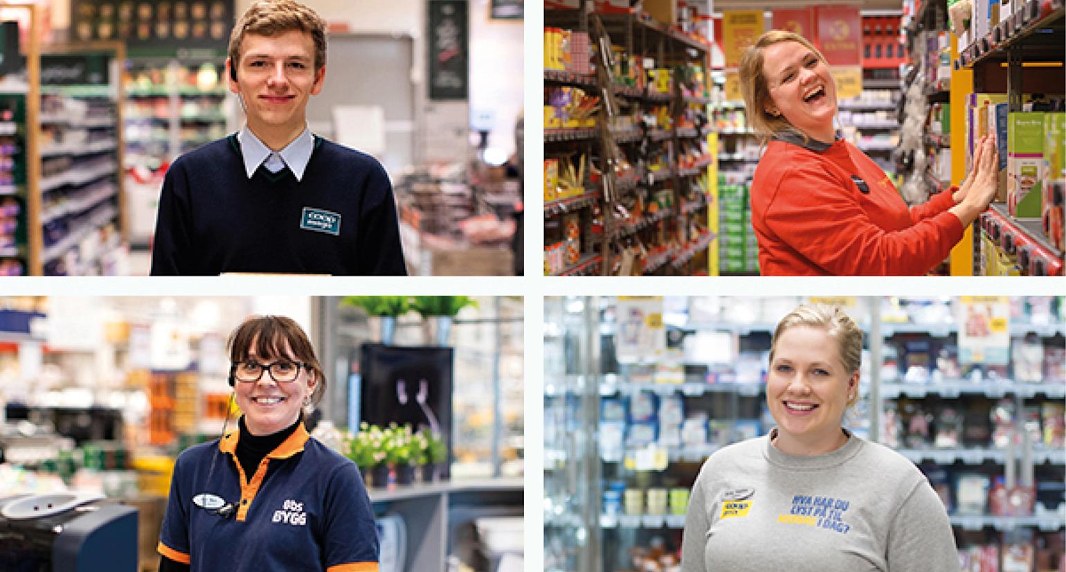 4 bilder av 4 ulike ansatte.