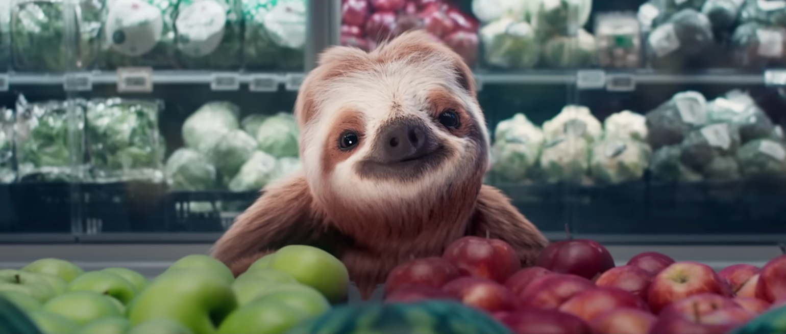 Dovendyret i frukt og grønt avdelingen