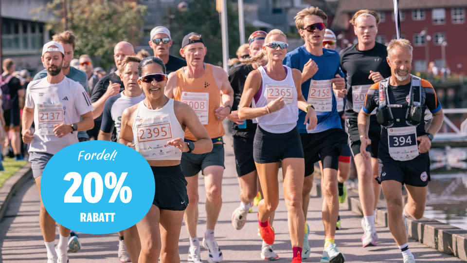 posrsgrunn Halvmaraton 20% fordel
