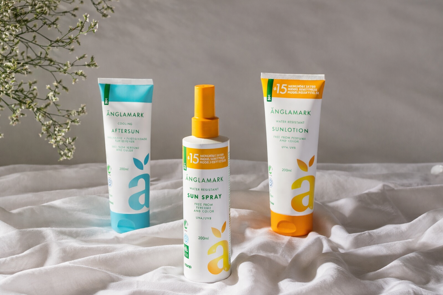 Solkrem samlet utvidet bilde fra some