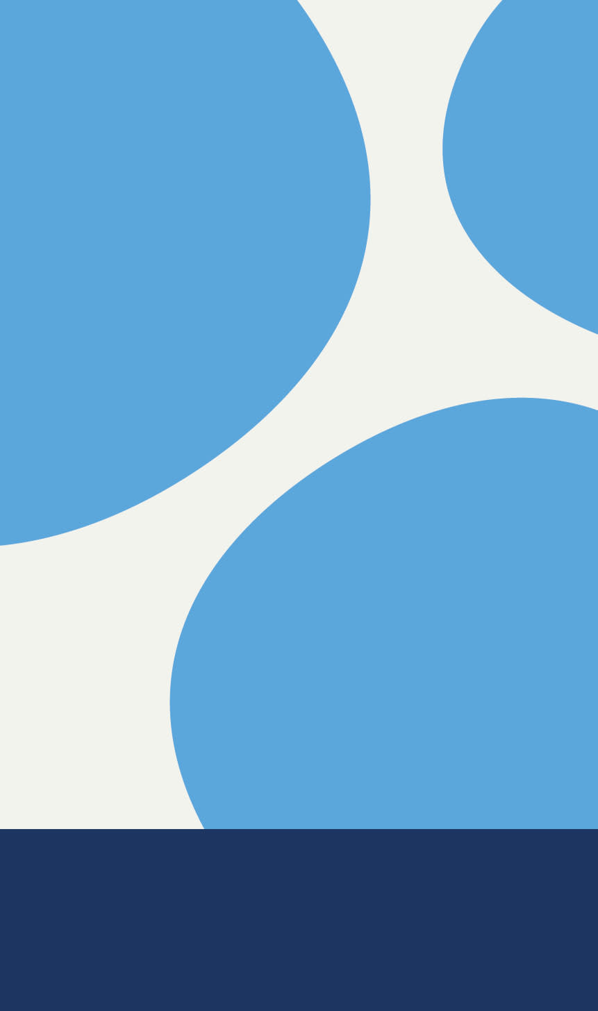 Blå illustrasjon av bobler.